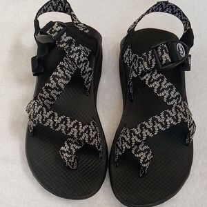 Chaco Women's Sandals - Black and White Pattern Size 8 Womens
